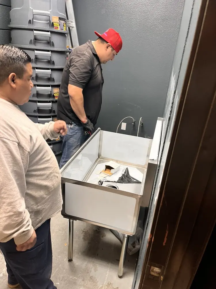 Commercial plumbing and sink installation in Concord Village